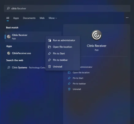 Citrix Receiver açılmıyor
