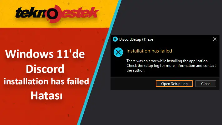 Windows 11'de Discord kurulumu başarısız olursa ne yapabilirim