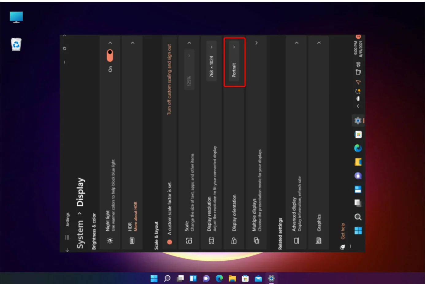 Windows 11'de Ekran Döndürme Adım Adım