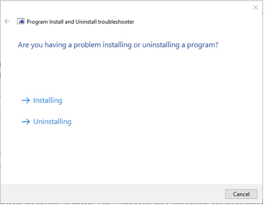 Windows Kaldırıcı sorunu