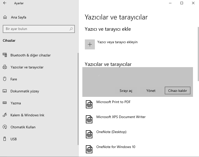 Windows yazıcıya bağlanamıyor
