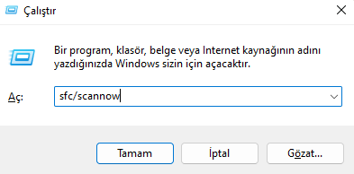 NTFS Dosya Hatası Düzeltme