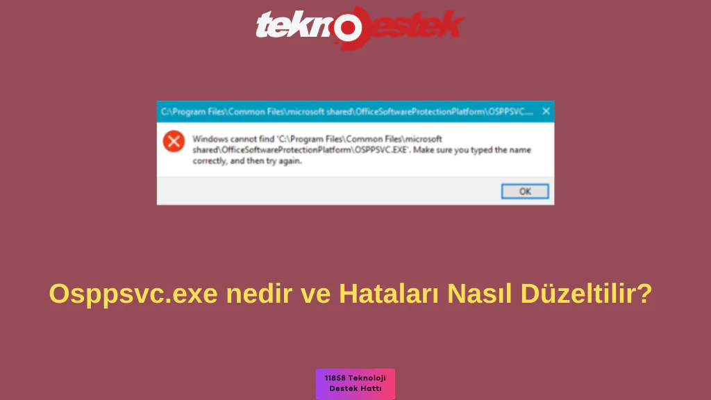 Osppsvc.exe Nedir ve Hataları Nasıl Düzeltilir