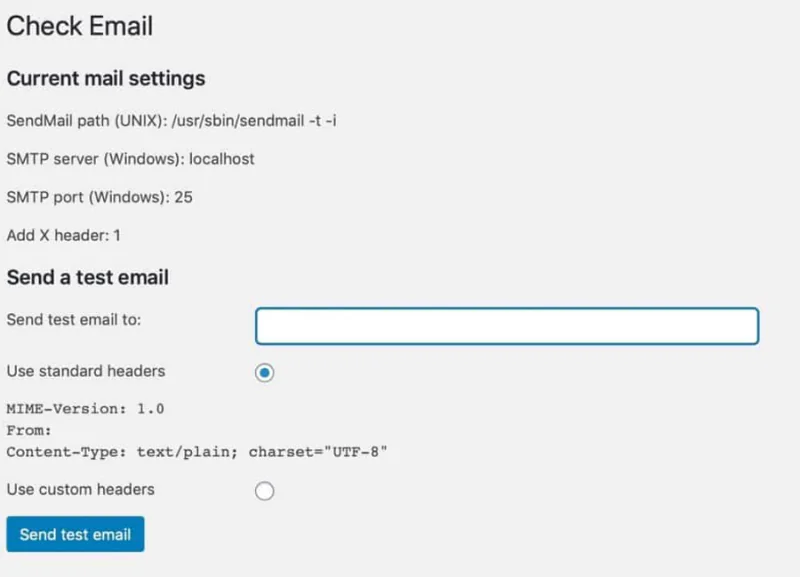 WordPress E-posta Göndermeme Sorunu
