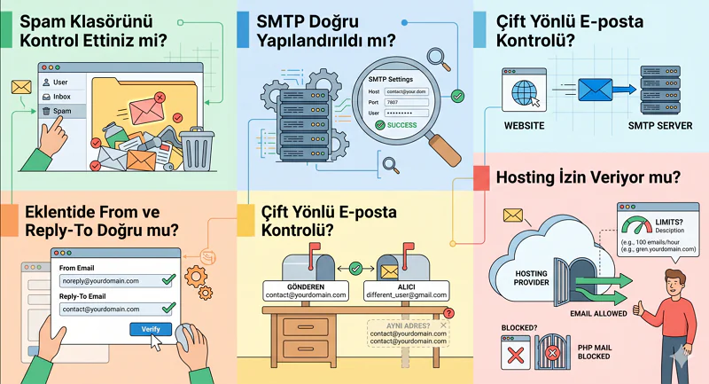 WordPress E-posta Göndermeme Sorunu