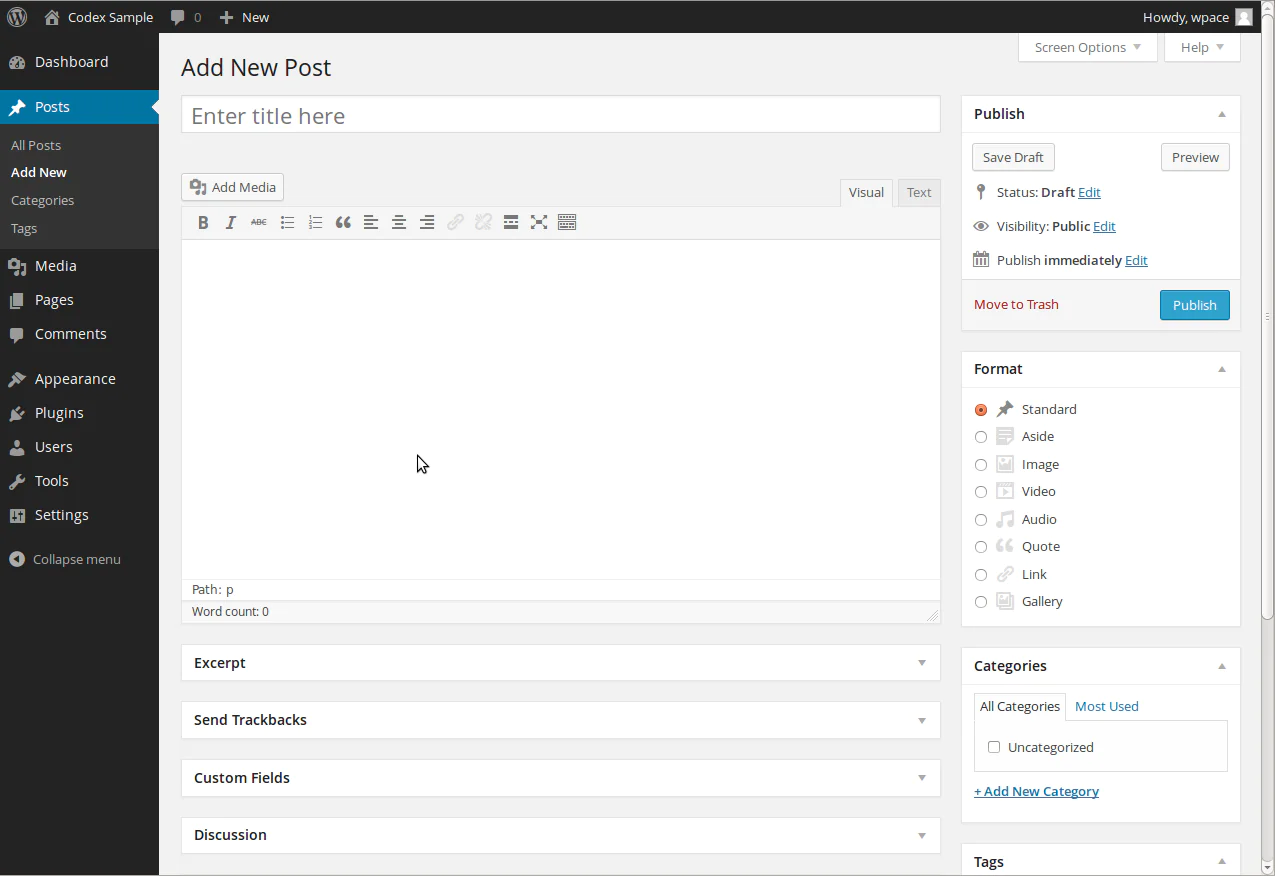 WordPress içerik düzenleme ekranında metin ve görseller üzerinde değişiklik yapan kullanıcı.