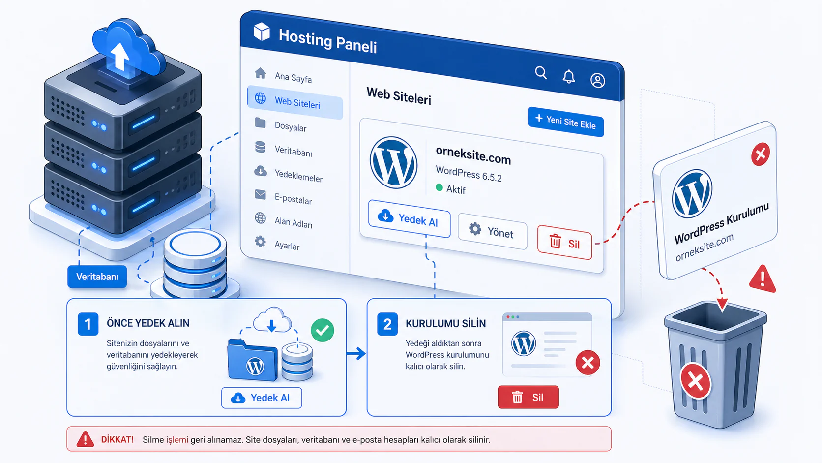 WordPress Sitesini Yayından Kaldırma