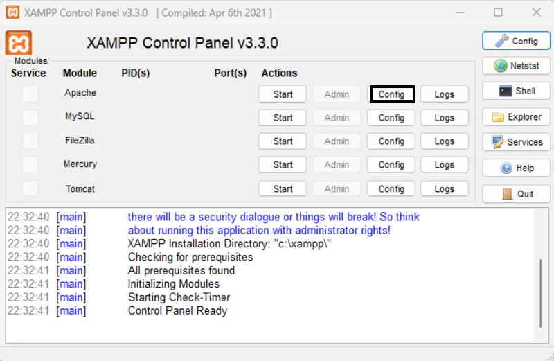XAMPP 403 Hatası