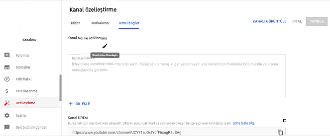 marka bilgisini ve temel kaynak bilgilerinizin keşfedilmesi için değiştirebilirsiniz.