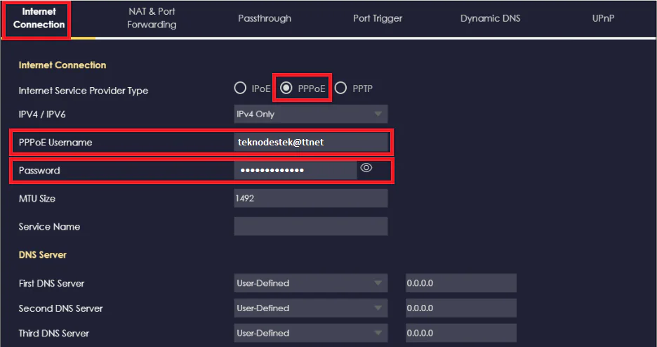 ZyXEL Armor G1 (NBG6818) Modem Kurulumu
