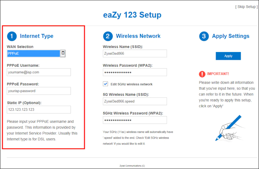 ZyXEL NBG6604 AC1200 Modem Kurulumu