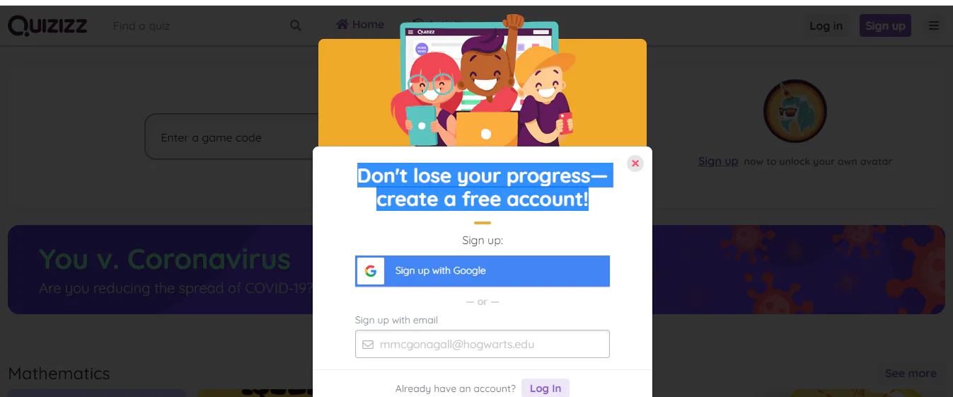 Quizizz Hesabı nasıl oluşturulur