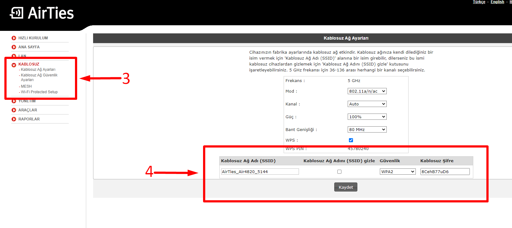 AirTies Air4820 Kurulumu