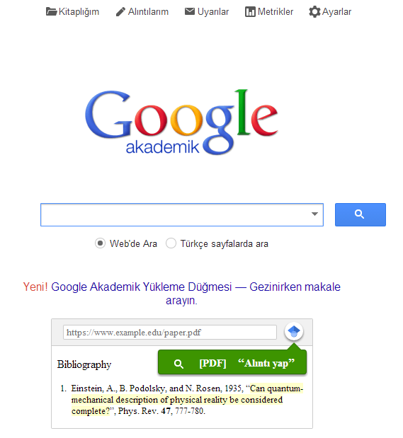 Google Akademik nasıl kullanılır