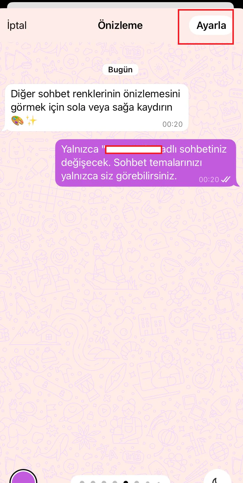 WhatsApp mesajları