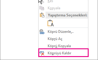 Exel'de Çalışmayan Köprüleri Düzeltme