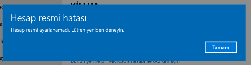Windows'ta Hesap Resmi Hatası Nasıl Düzeltilir Adımları