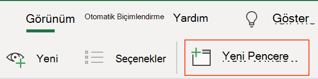 Excel'de Birden Fazla Çalışma Sayfasını Yan Yana Görüntüleme