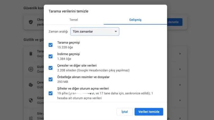 Chrome veya Edge Err_Empty_Response Hatası
