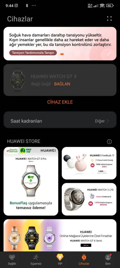 HUAWEI WATCH GT6 46 mm Kurulum Adımları