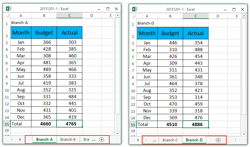 Excel'de Sayfaları Yan Yana Görüntüleme