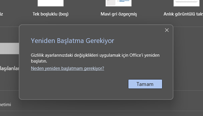 Outlook Windows veya Mac'te Yeniden Başlatma
