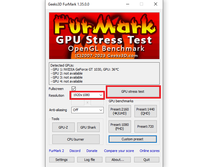 Ekran kartı performans testi programı kullanımı