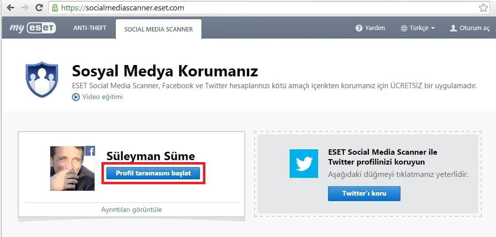 Facebook Hesap Güvenlik kontrol edilmesi