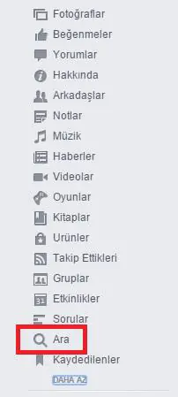 Facebook Uygulamasında Arama Geçmişi Silme