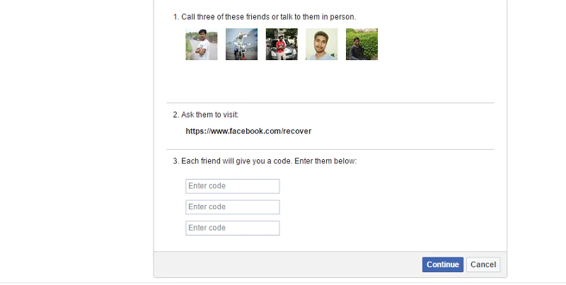 Arkadaş onayı ile Facebook Hesabımı Nasıl Kurtarabilirim