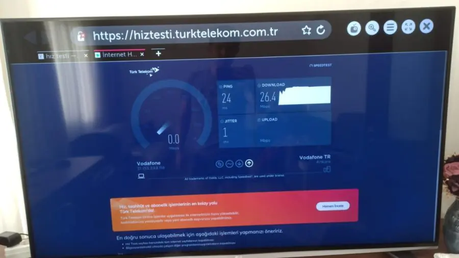 TV internet hızı düşük sorunu çözümü