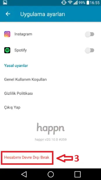 happn hesabı nasıl silinir-3 Happn’ Hesabı Nasıl Silinir? (Resimli Anlatım)