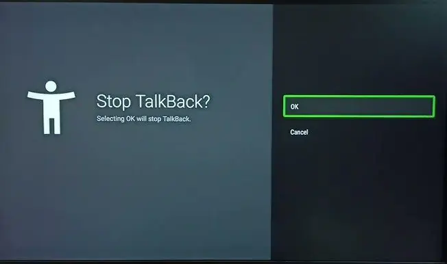 Televizyonda TalkBack Özelliğini Açıp nasıl kapatabilirim