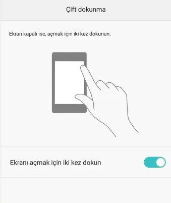 Çift Dokunma Bildirim Çubuğu