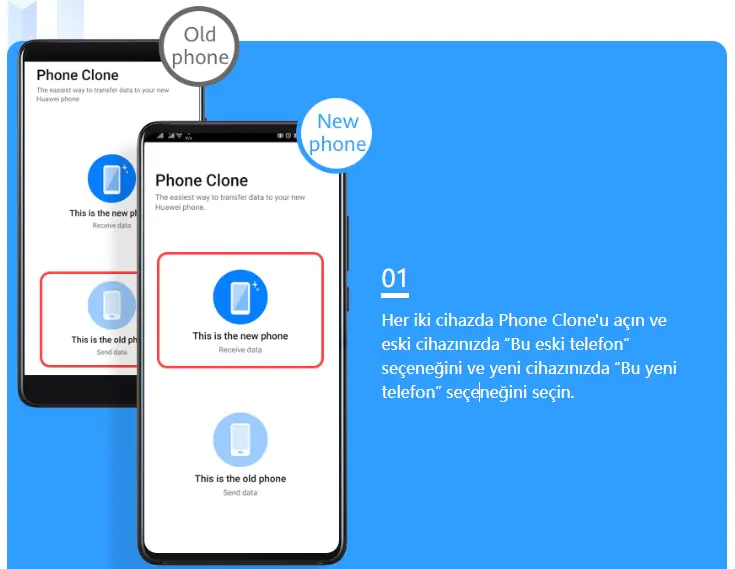huawei clone uygulaması