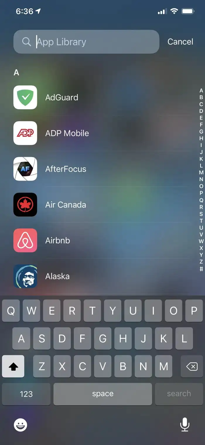 iPhone'da Uygulama Kütüphanesi Bulma ve Kullanma