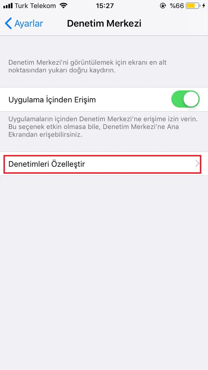 iPhone, iPad veya iPod’da Ekran Kaydı Almak