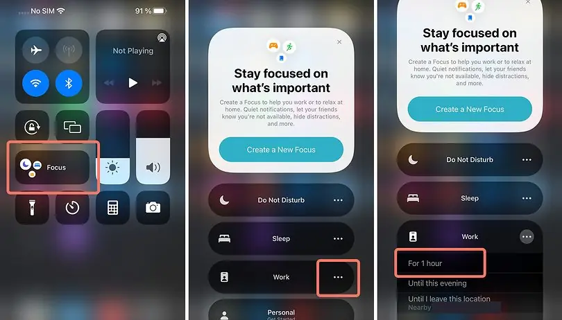 iPhone Odak Modlarını Kullanma