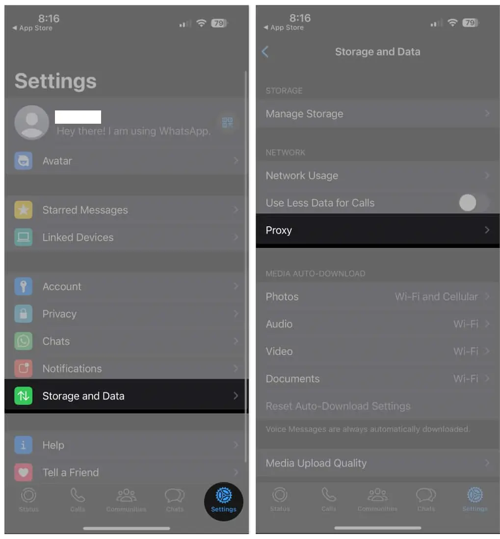 iPhone WhatsApp Proxy Kullanma