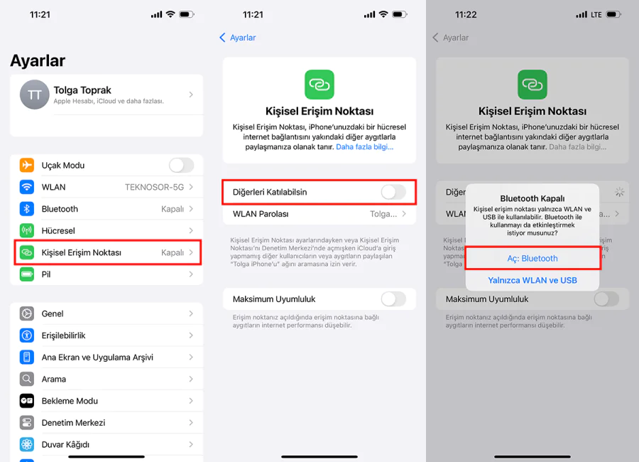 iPhone Wi-Fi Paylaşımı Nasıl Yapılır