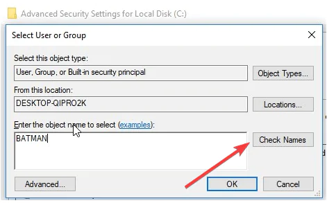 am Denetim seçeneğini zaten etkinleştirdiyseniz, devre dışı bırakın ve tekrar açın