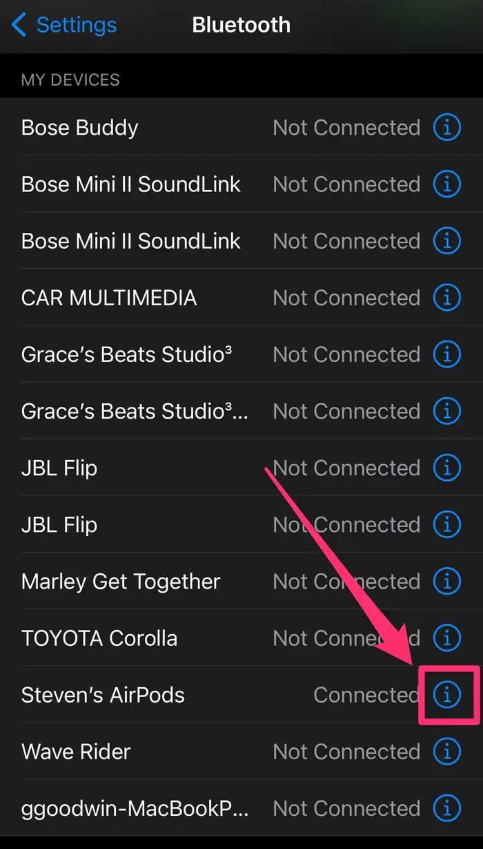 iPhone iPad veya Mac'te AirPods İsmini Değiştirme
