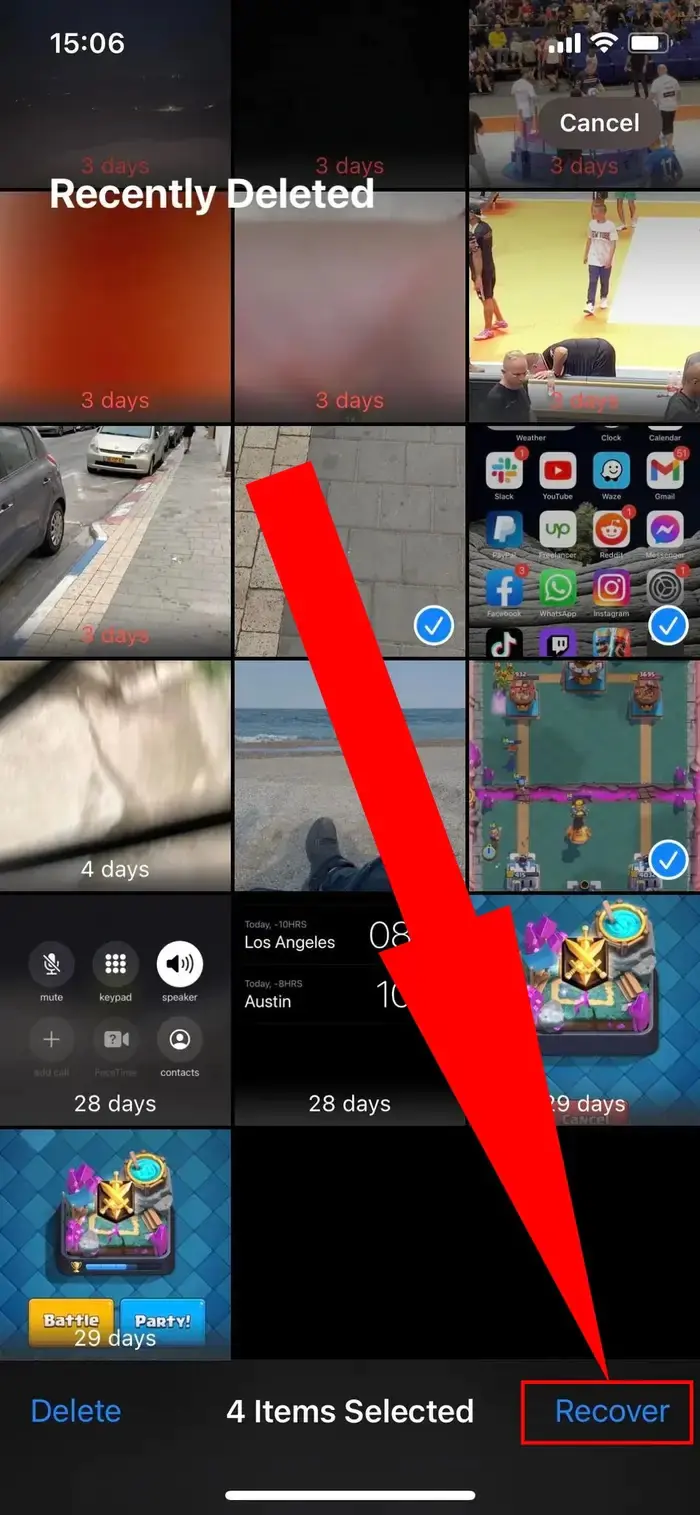 iPhone'da Silinen Fotoğrafları Kurtarma