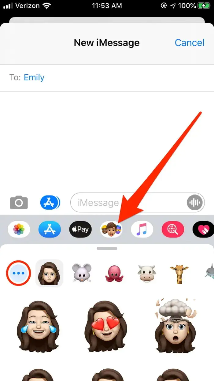 iPhone'da Yeni Memoji Oluşturma ve Gönderme