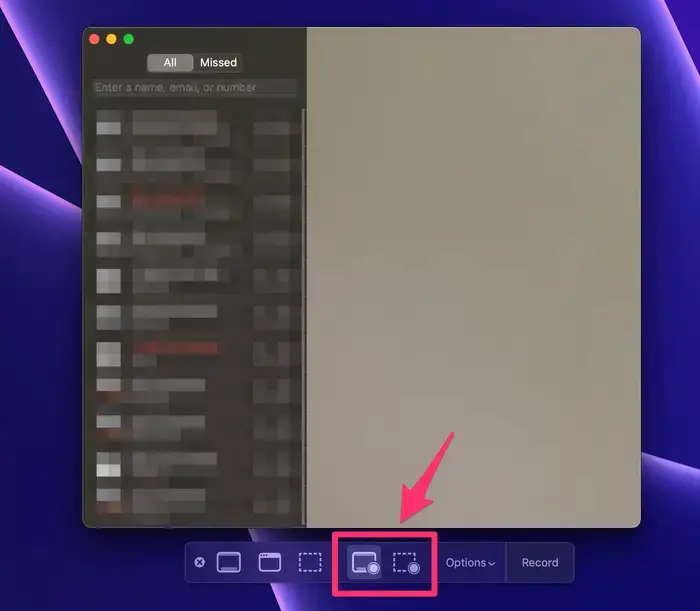 FaceTime Görüşmesini Kaydetme