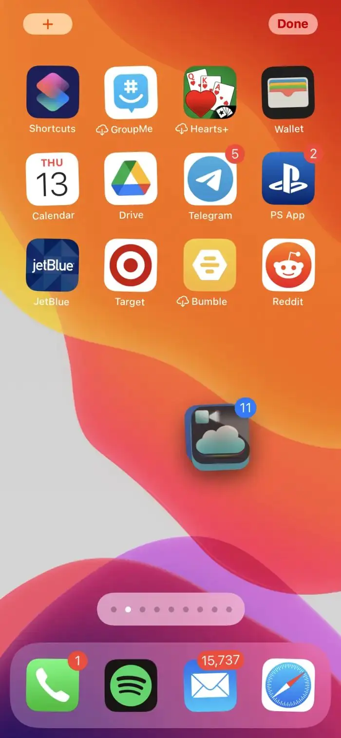 iPhone'daki Uygulamaları Klasörler Halinde Düzenleme