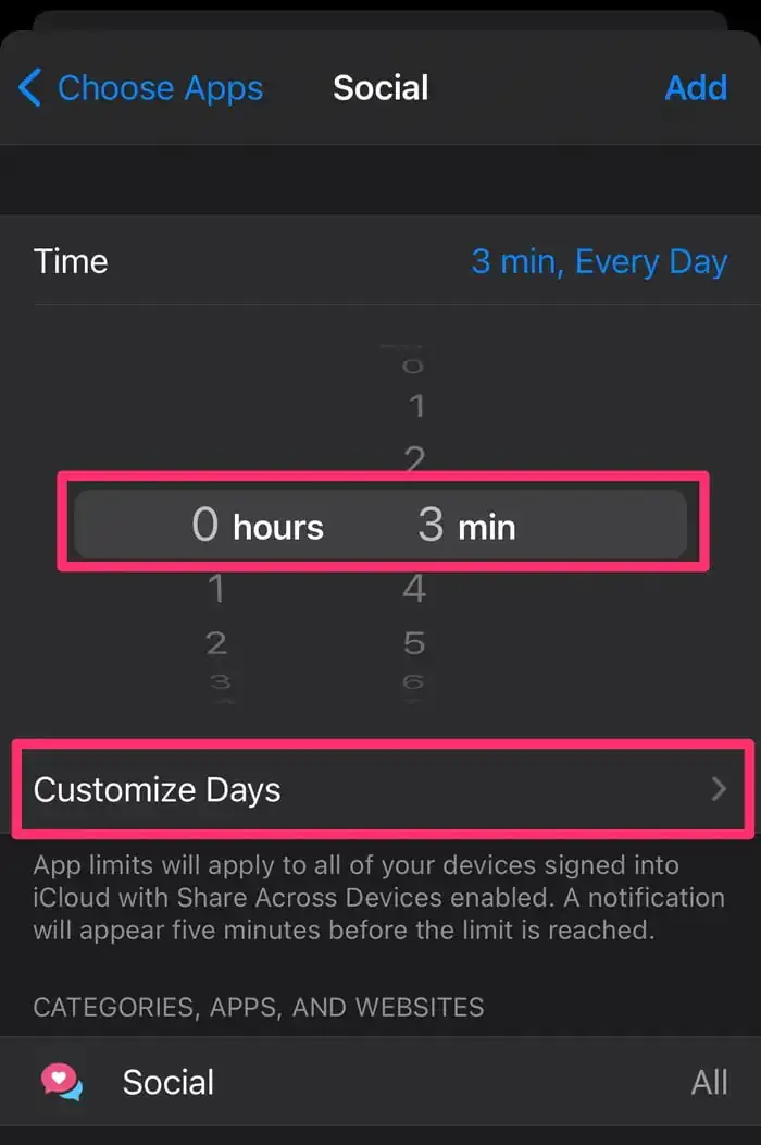 iPhone'daki Uygulamaları Süre Limiti Belirleyerek Kilitleme