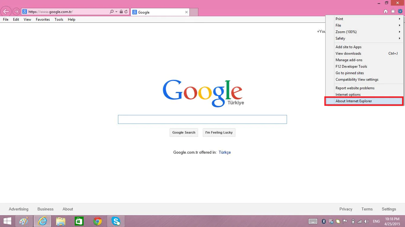 Internet Explorer 11 hakkında