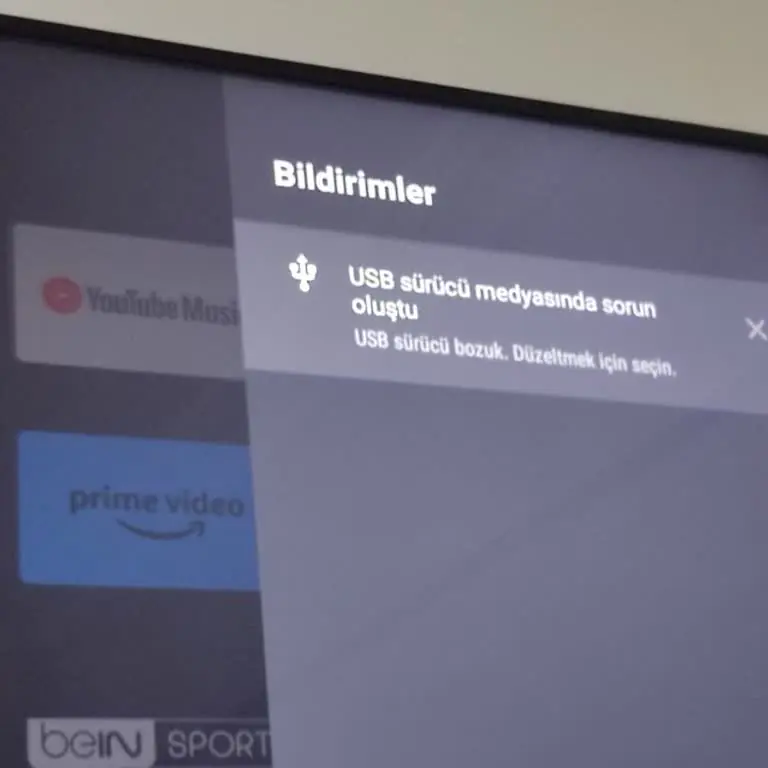 Toshiba TV USB Okumuyor sorununun çözümü