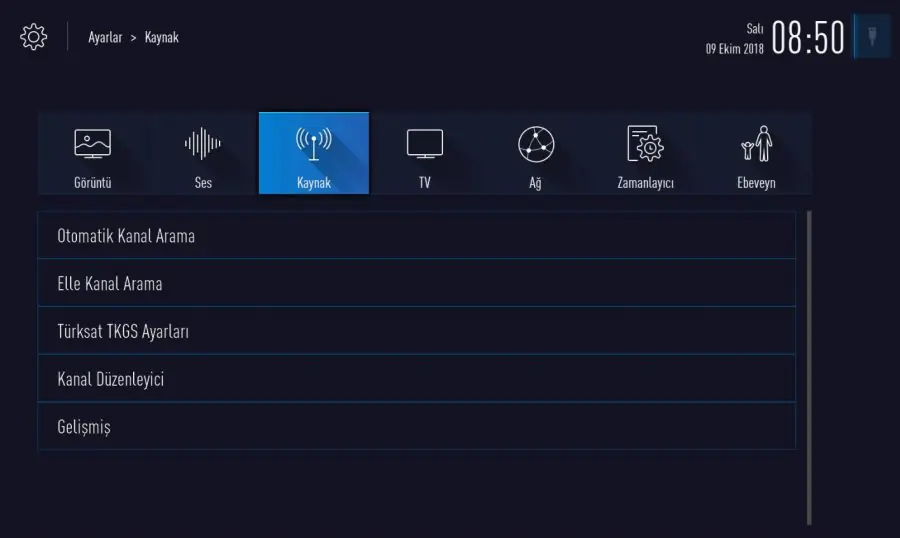 TV de Otomatik Kanal Güncellemeyi Kapatma